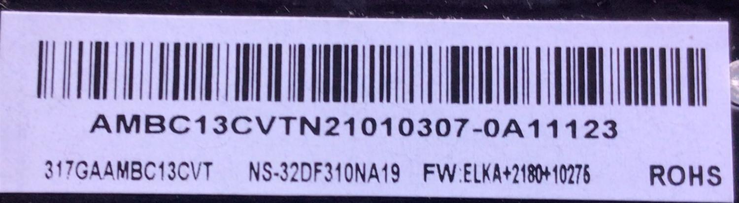 KIT DE TARJETAS PARA TV INSIGNIA / MAIN 317GAAMBC13CVT / TD.T950.67 / AMBC13CVT / FUENTE PLTVKL231XXA2CU / 715G8098-P01-000-002S / PANEL TPT320B5-H2F01.D REV:S01E / MODELO NS-32DF310NA19 - Imagen 4